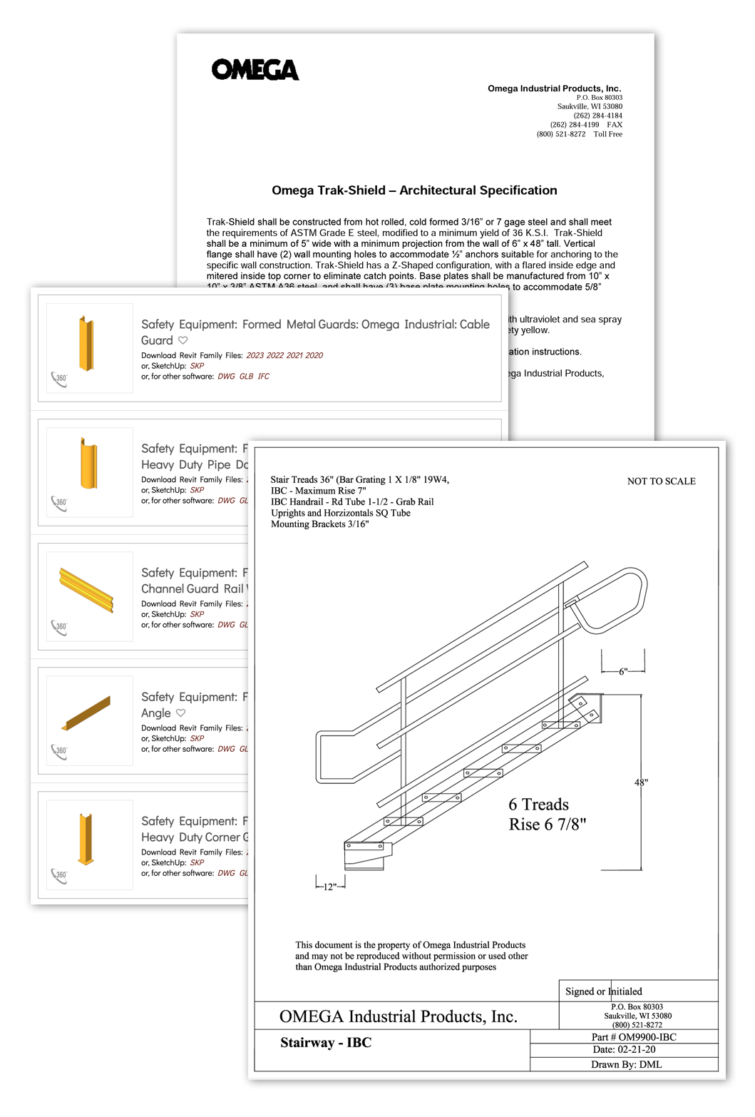 Product Specifications CAD Files Omega Industrial Safety